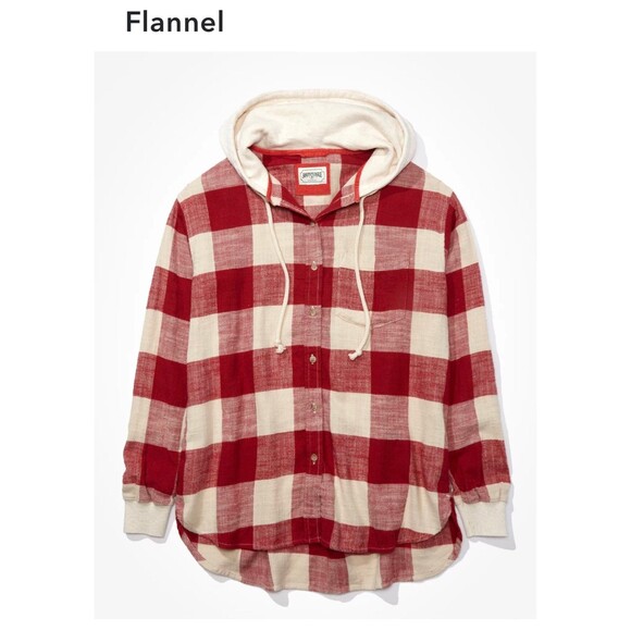 AE Oversized Flannel size Large - Picture 2 of 6